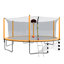 Trampoline 16 pi avec pompe à panier et échelle (enceinte de sécurité intérieure) avec but de soccer-126177290