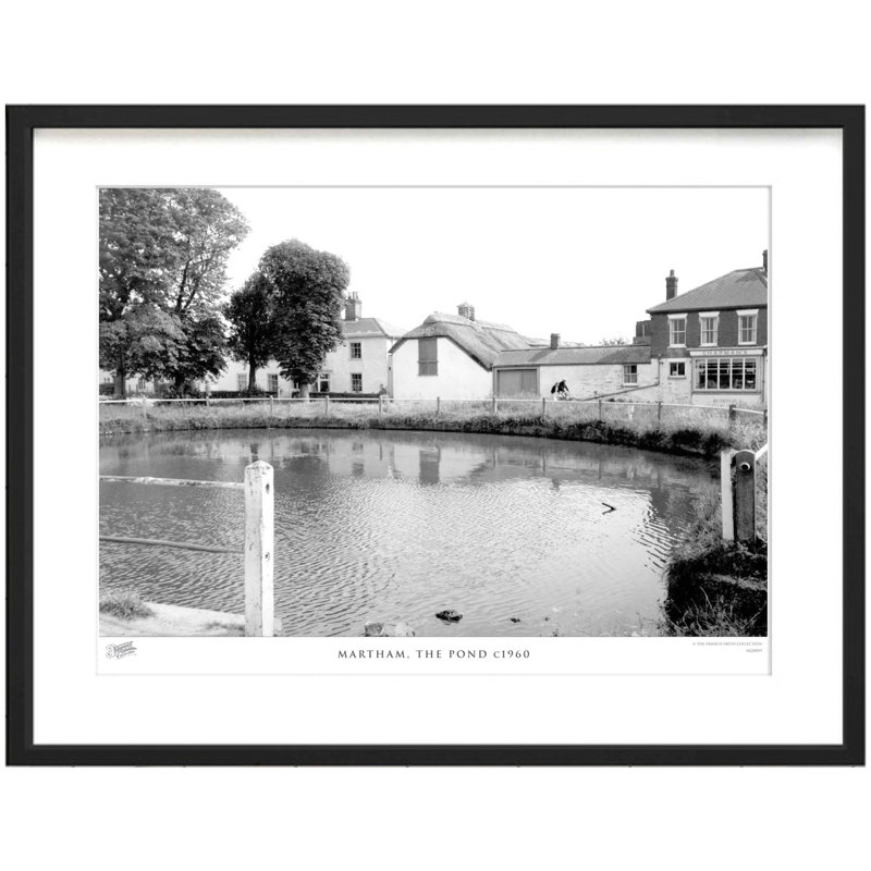 Martham, The Pond C1960 by Francis Frith - Single Picture Frame Print, 28cm H x 36cm W x 2.3cm D