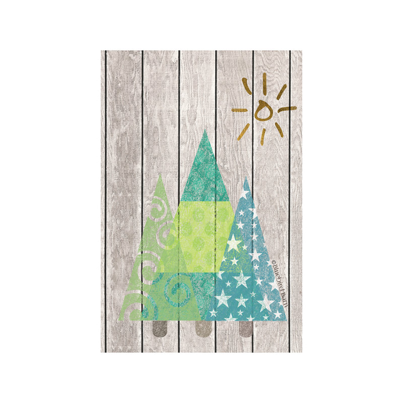 Whimsical Trees Under The Sun by Bluebird Barn - Wrapped Canvas Painting, 66.04 cm H x 45.72 cm W x 1.91 cm D