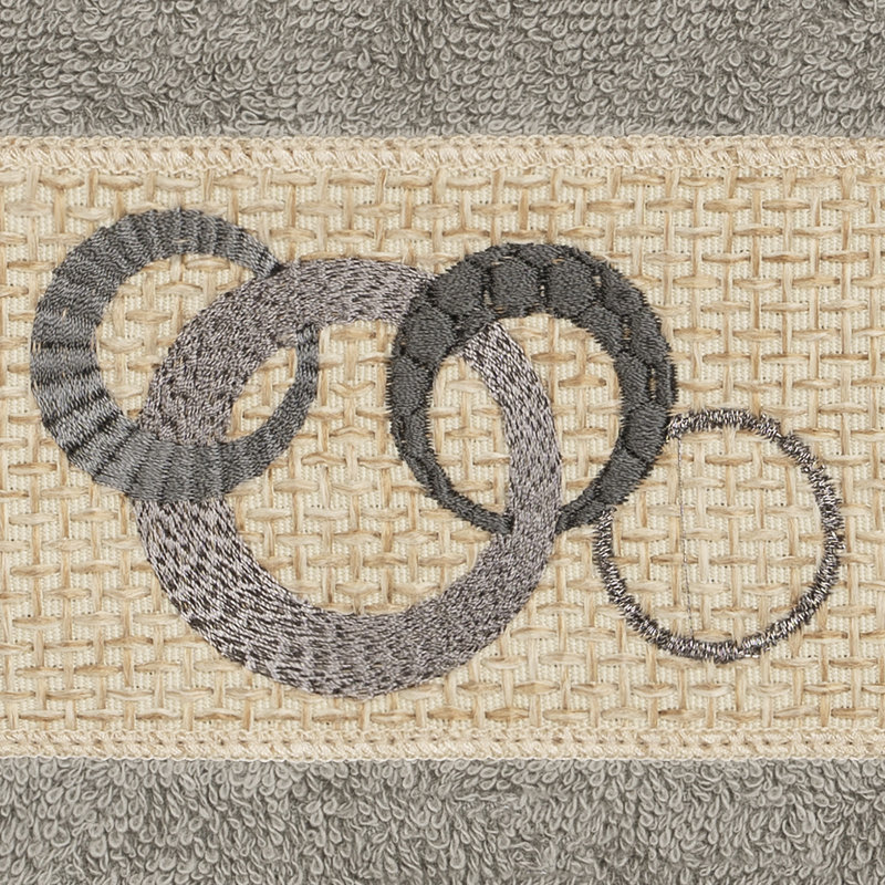 Gant de toilette Annabelle, Gris foncé