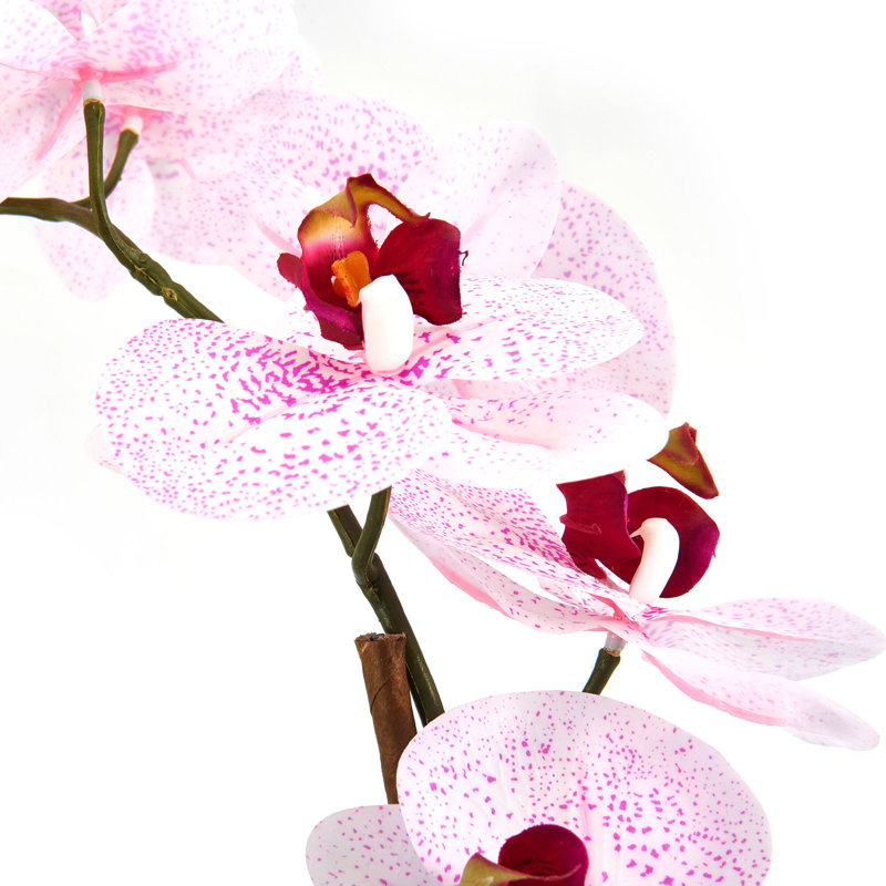 Mikasa 21 in. Realistic Artificial Orchid with Decorative Pot