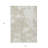 3' X 5' Beige And Ivory Abstract Washable Indoor Outdoor Area Rug