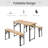 Hutsell 4 - Person Patio Dining Set with Rectangular Table