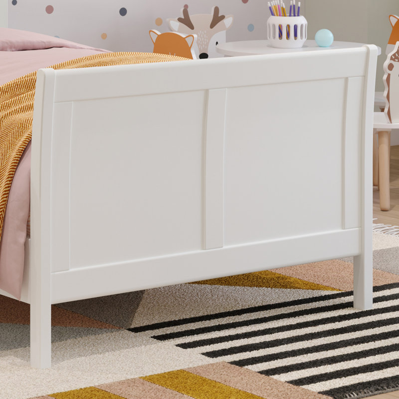 Lit-bateau Arite, Simple, Blanc