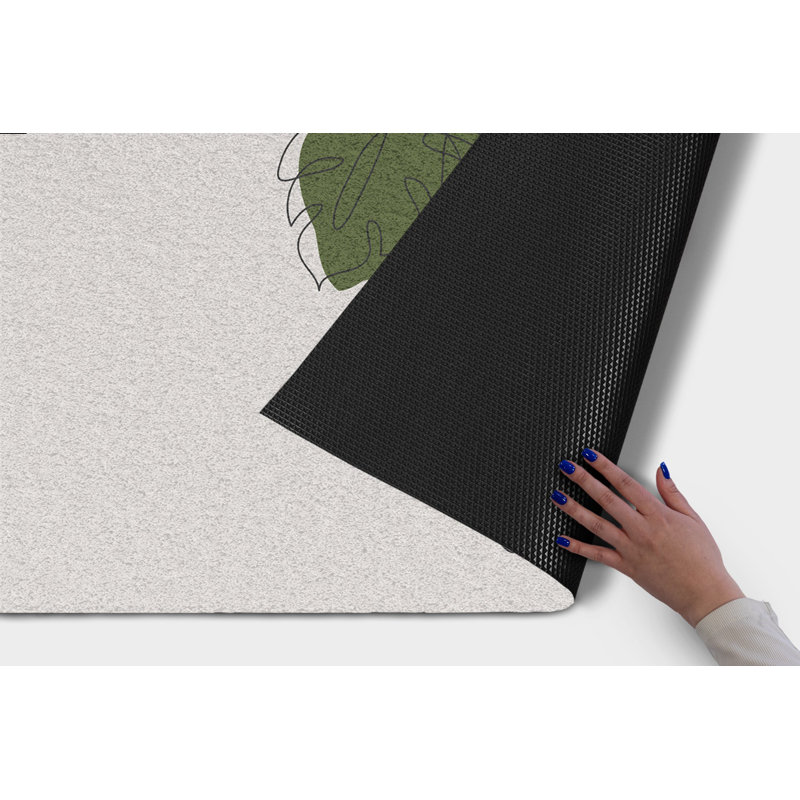 Non-Slip Floral Outdoor Doormat