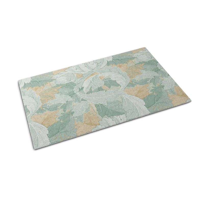 Non-Slip Floral Outdoor Doormat