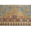 Distressed Homage Hand Knotted Wool Geometric Area Rug in Green, Blue, Beige, Red-1501381272