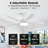 Vaczon 48" Modern Smart Dimmable Ceiling Fan with 3CCT LED Lights, 6-Speed Reversible DC Motor, Timer, Remote and App Control-2017049165