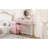 Pink Dressing Desk With Velvet Upholstery, 5 Spacious Drawers, Marble-Like Tabletop, Padded Chair, Gold Metal Accents And Installation Upholstered Vanity Sticker Top, Support, Left/Right Adjustable In-711041284
