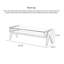 Table basse en cerisier massif