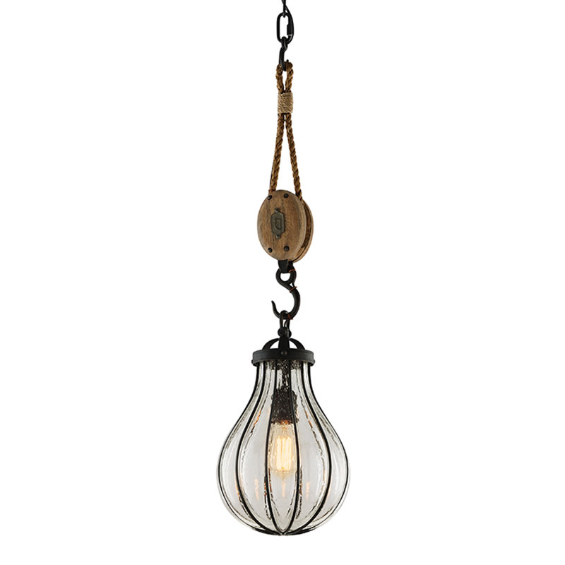 Luminaire suspendu géométrique 1 lumière Murphy, H 33 po x l 9 po x P 9 po