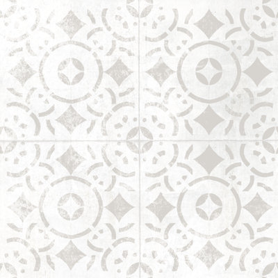 Light Tile - Wrapped Canvas Print