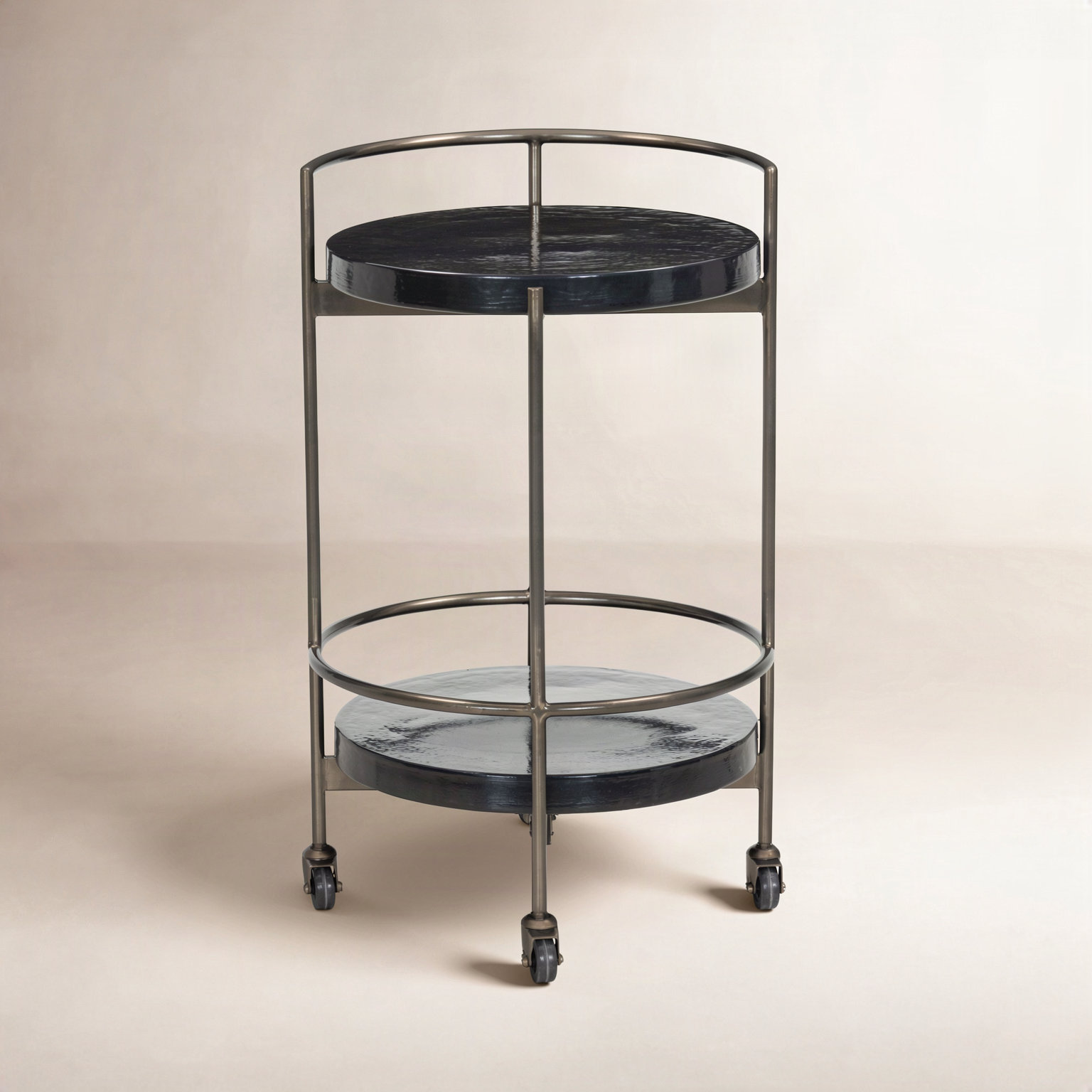 Dottie Bar Cart, Moss Cast Glass