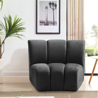 Dabir Velvet Slipper Chair
