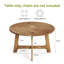Round Solid Wood Dining Table