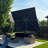 10' Square Cantilever Umbrella With Base In Ground,Gray-96664827