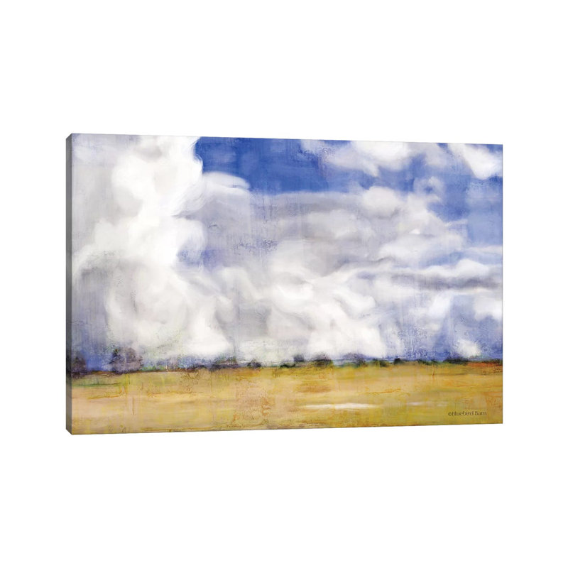 Big Blue Sky by Bluebird Barn - Wrapped Canvas Painting, 20.32 cm H x 30.48 cm W