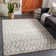 Tapis gris à poils longs Armand