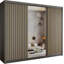Sliding Wardrobe with Mirror Modern Bedroom 4 Colours 3 Sizes-1899197087-1897374372