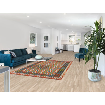 Tapis oriental multicolore Kilim 6 x 8