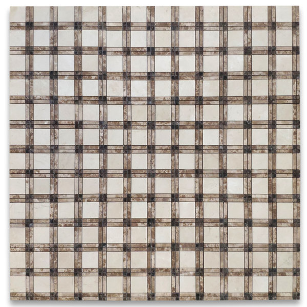 12" x 12" Marble Mosaic Wall & Floor Tile