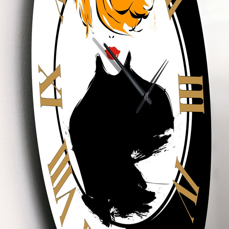 Style Passion Life Fashion Girl V - Modern Wall Clock, Small