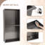 Niche de douche en acier inoxydable 12 po x H 24 po-98833241
