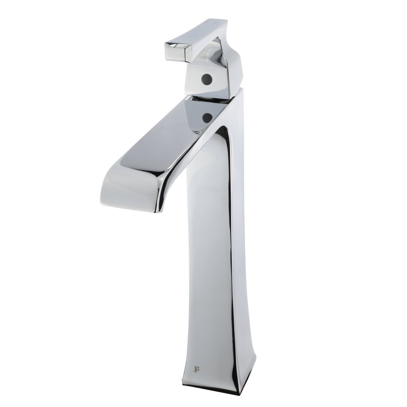 Robinet de salle de bain arqué, Chrome