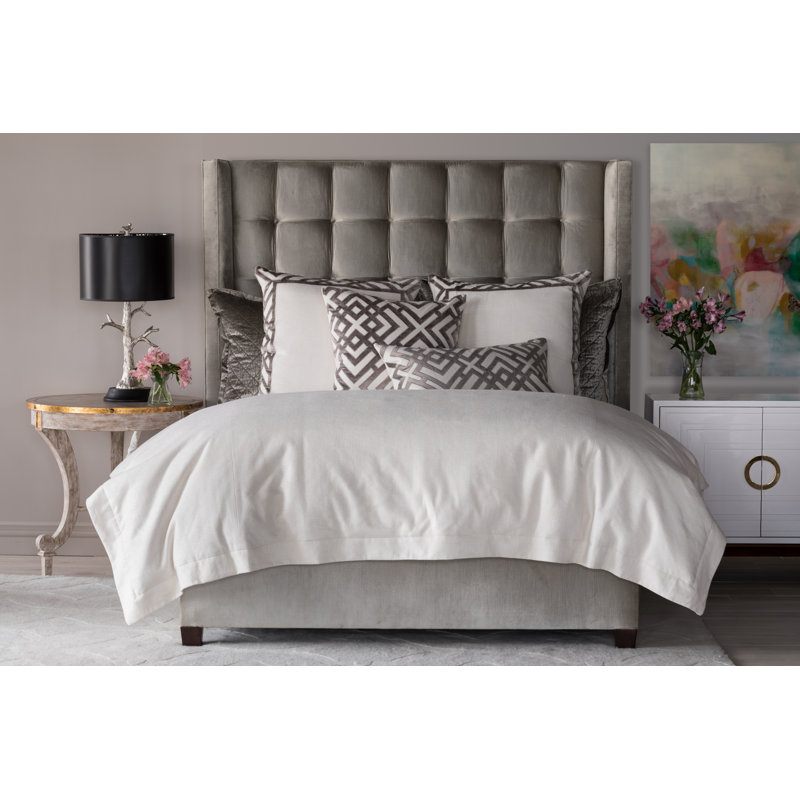 Laurie Duvet Cover, Ivory, King Duvet Cover