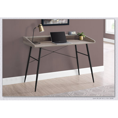 Bureau d'ordinateur moderne avec tablettes de rangement, idéal pour le bureau personnel et le travail sur ordinateur portable, design élégant et fonctionnel