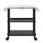 3 Adjustable Shelves Outdoor Pizza Oven Table and Food Prep Cart Table with Wheels