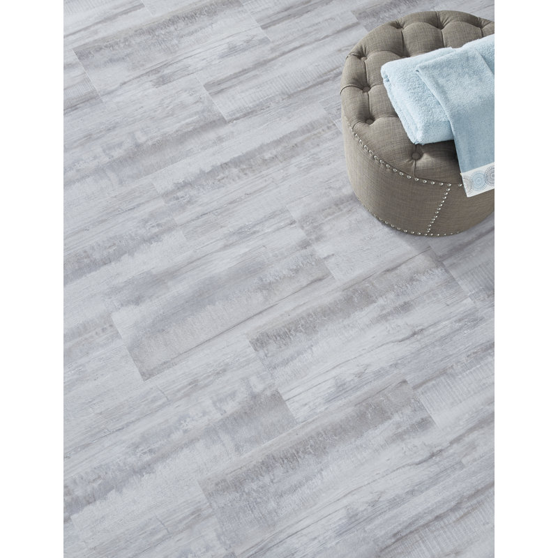 ADURA®Rigid with Microban® Cape May 12" x 24" x 5.5mm Luxury Vinyl Plank, White Cap