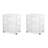 Sterilite Home 3 Drawer Wide Storage Cart Portable Container W/Casters (2 Pack)