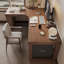 Bureau en coin en bois massif avec tablette en L et bibliothèque-1824449630-1824449628