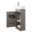 Ensemble de meuble-lavabo simple 17,99 po avec plateau en résine Quennie