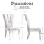Chaise parsons en velours capitonné Mikito