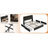 Full Size Bed Frame With Ergonomic Headboard, Full Platform Bed Frame With Outlets & Charger & LED Light, Full Bed Frame With Storage Shelf, Bed Frame Full Size, Noise-Free, No Box Spring Needed