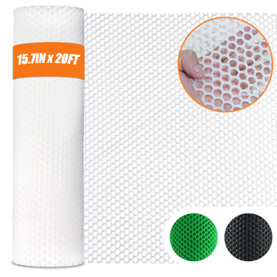 White Plastic Wire Mesh Fence Roll (15.7 In × 20 Ft)