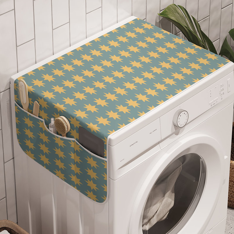Machine à laver East Urban Home Modern en paquet de 2 moutarde abricot 47 po x 18,5 po