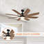 Jaysleen 60" Farmhouse Large Windmill Ceiling Fan with Light and Remote