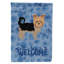 Caniche en polyester à 2 côtés 40 x 28 po standard welcome drapeau maison-957493082