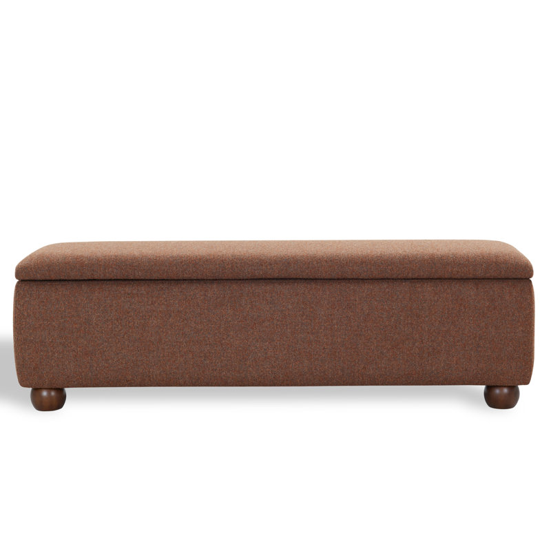 Banc de rangement Lucja Boucle, Burnt Orange