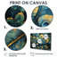 Emerald Peacock Feather Mosaic I - paon, art mural-926463775-926463765-926463763