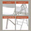 Chaise pliante empilable en métal Bernadine-98678585