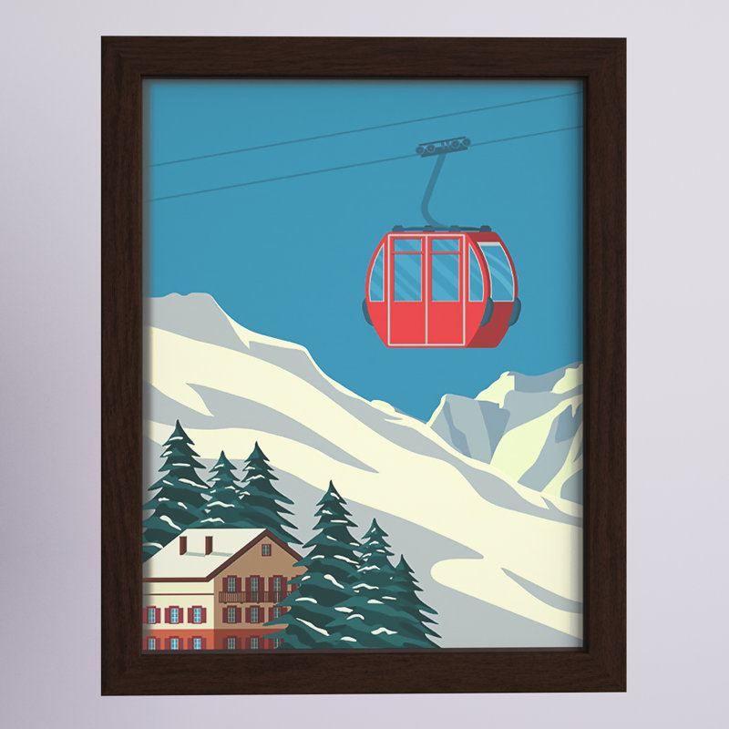 Ski Lift Lodge - impression encadrée