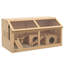 Wooden Hamster Cage for Gerbils with Suspension Bridge Ladders Nature