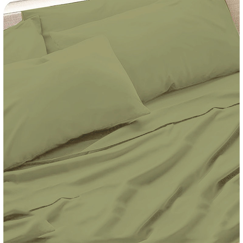 6-Piece Premium Deep Pockets Microfiber Sheet Set, Full, Lime