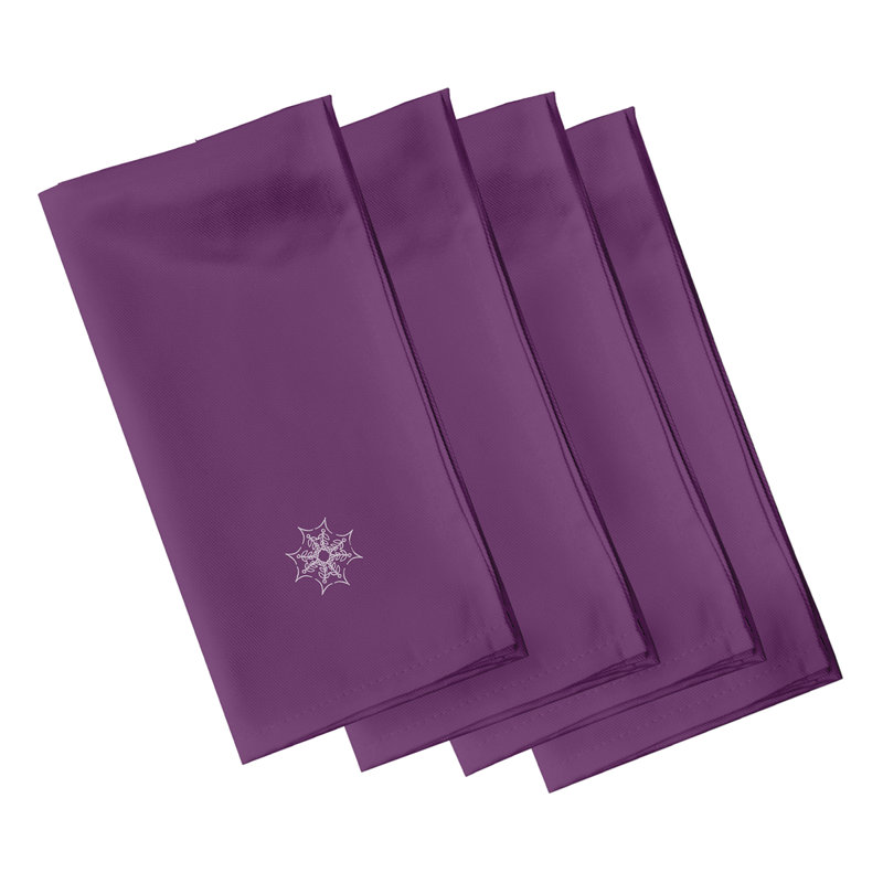Krystoffer Web Art Napkins, Purple