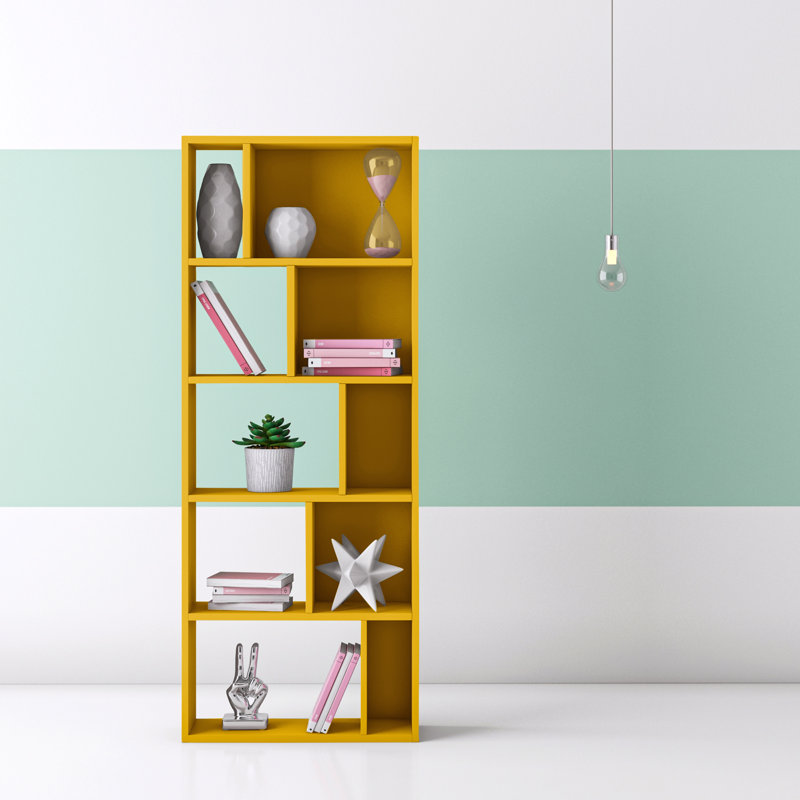 Geometric Bookcase, Mustard