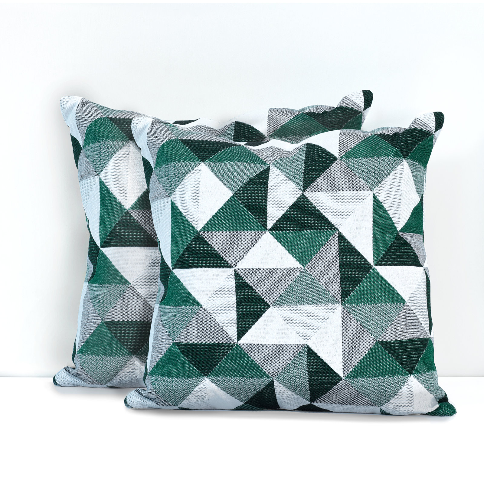 Pacifica Geometric Indoor/Outdoor Throw Pillow, Ruskin Amazon, 18" x 18"